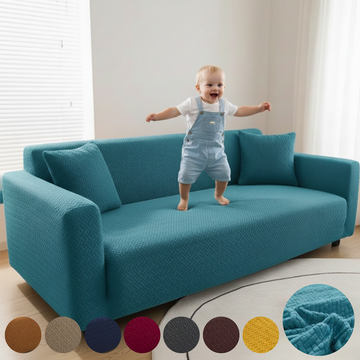 ZINC STRIPE JACQUARD SOFA COVER