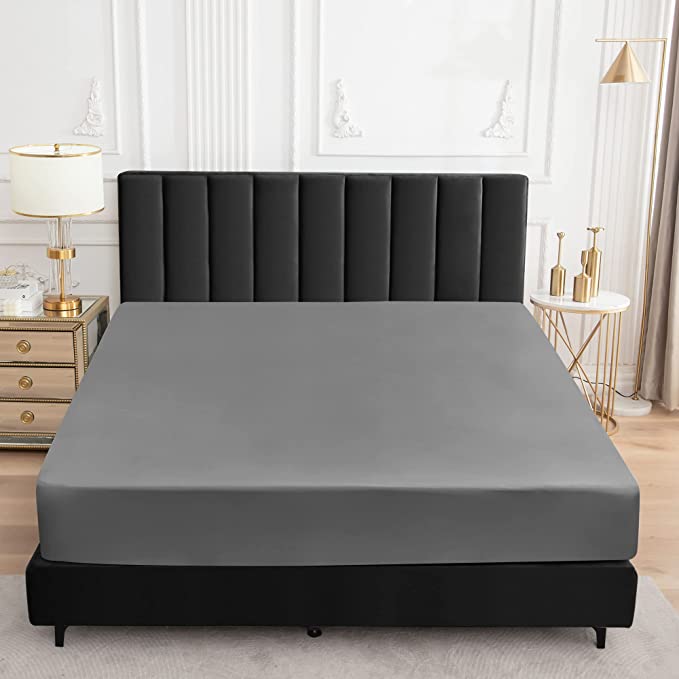 King Waterproof Mattress Cover Gray