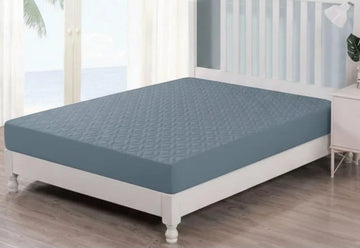 Quilted waterproof Mattress Cover - Grey