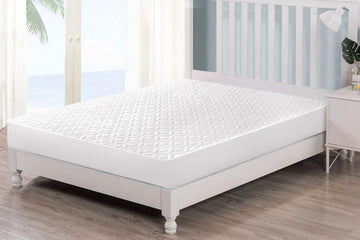 Quilted waterproof Mattress Cover - White